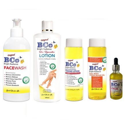 Bco Bright Randiance Lotion, Repair Oil, Face Wash, Toner & Serum