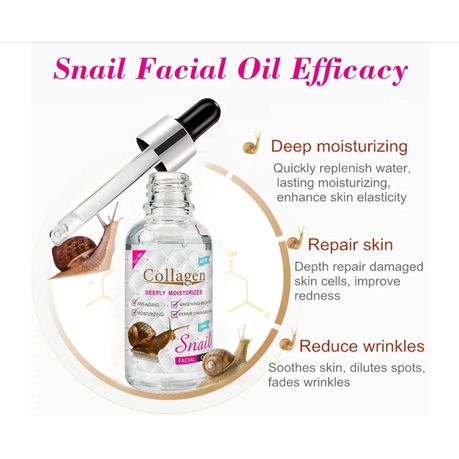 Collagen Snail Eye Mask Face Serum Face Cream Eye Cream BB Cream &Argan Oil