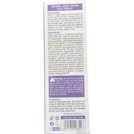Dr. Rashel Retinol Night Repair 6-Piece Set + Vitamin C & Hyaluronic Acid