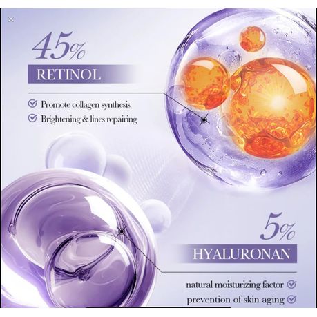 BIOAQUA Retinol Glow Skincare Set - Cleanser Serum Cream Anti-Age Kit
