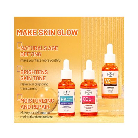 Aichun Beauty Collagen, Vitamin C & Hyaluronic Acid Serum Set
