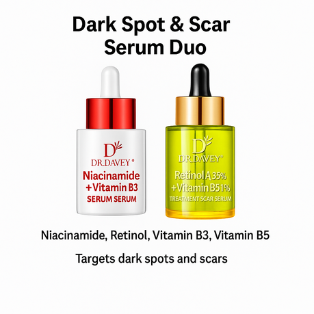 Glow & Renew 3-in-1 Skincare Set - Niacinamide, Retinol, & Jojoba Oil
