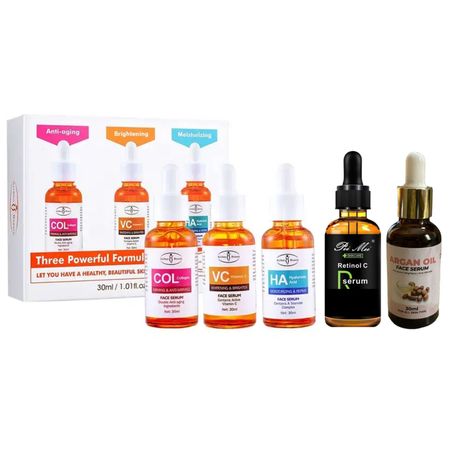 Collagen, Vitamin C, Hyaluronic Acid , Retinol C with Argan Oil Face Serums