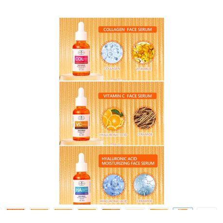 Collagen, Vitamin C, Hyaluronic Acid , Retinol C with Argan Oil Face Serums