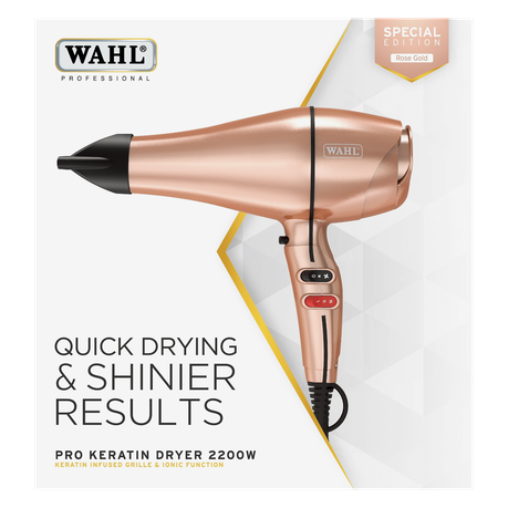 Wahl Pro Keratin 2200w Professional Rose Gold AC Hair Dryer
