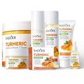 SADOER Turmeric Skincare Set- Cleanser, Scrub, Toner, Serum, Cream & Soap