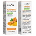 SADOER Turmeric Skincare Set- Cleanser, Scrub, Toner, Serum, Cream & Soap