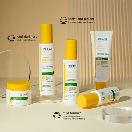 Dr Rashel Turmeric Glow Brightening Skin Care Travel Box Set - 5 Piece