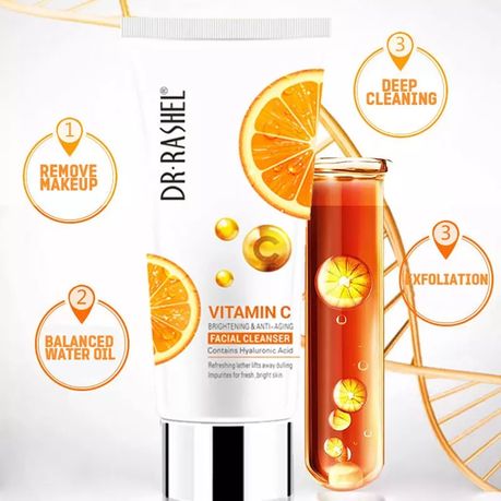 Dr Rashel Vitamin C Soap, Cleanser, Toner, Serum, Cream & Fixer Luxury Kit