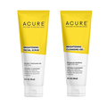 ACURE Brightening Facial Duo - Cleansing Gel & Facial Scrub Set 118ml Each
