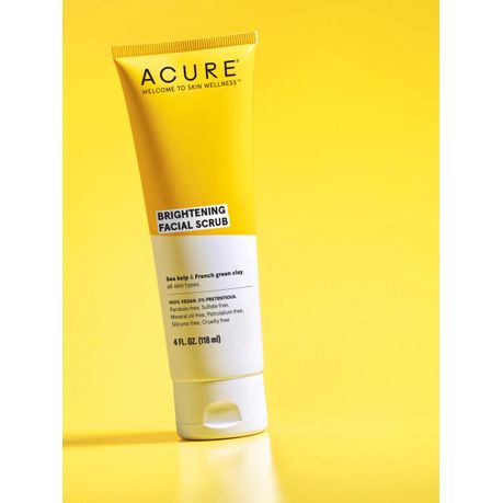 ACURE Brightening Facial Duo - Cleansing Gel & Facial Scrub Set 118ml Each