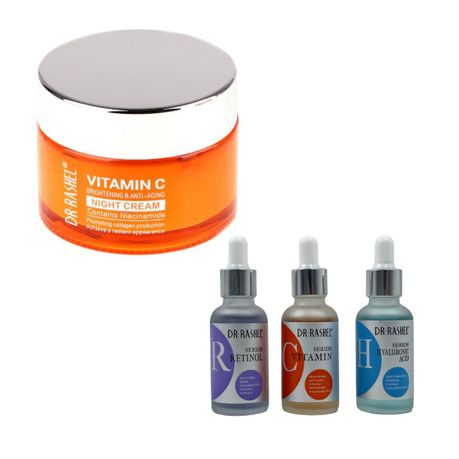 Vitamin C Night Cream and Face Serums Set