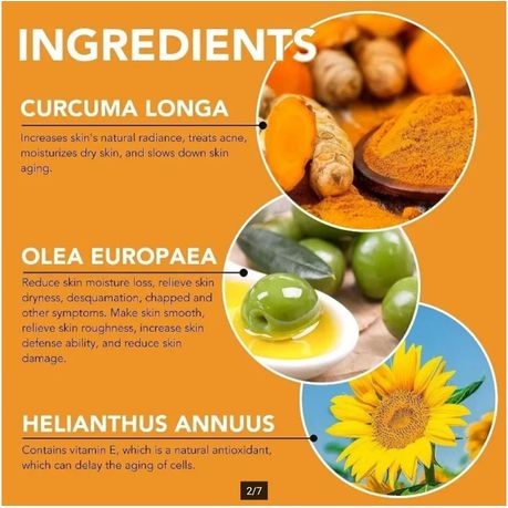 Anti-Aging Face Serums- Turmeric, Hyaluronic Acid And Vitamin C