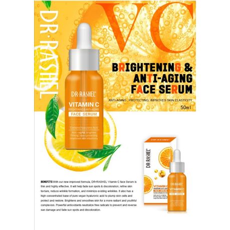 Dr Rashel Vitamin C Face Serum & Face Cream Hyaluronic Anti-Aging Cream Kit