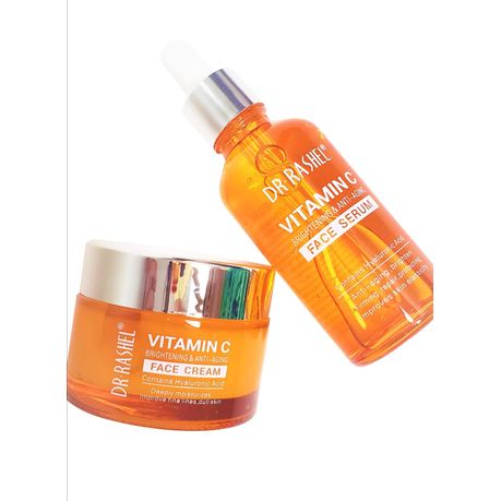 Dr Rashel Vitamin C Face Serum & Face Cream Hyaluronic Anti-Aging Cream Kit