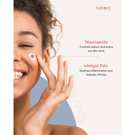 Kohom Organics Postbiotic Oily Skin Balance | Cleanser + Ceramide Cream
