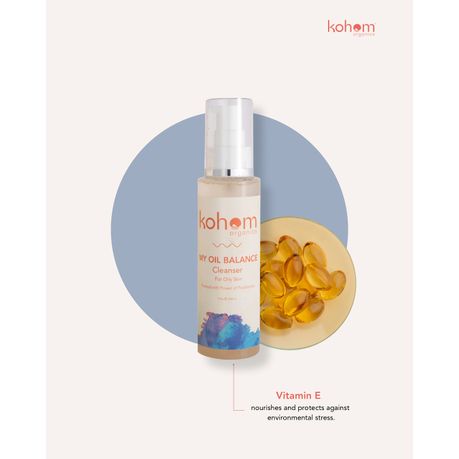 Kohom Organics Postbiotic Oily Skin Balance | Cleanser + Ceramide Cream