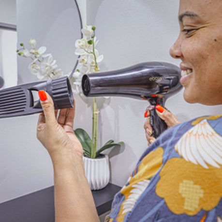Carmen Ebony 2000W Power Comb Hair Dryer for Textured Hair