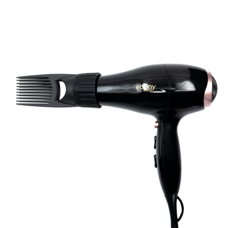Carmen Ebony 2000W Power Comb Hair Dryer for Textured Hair