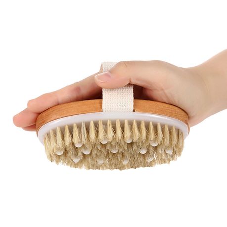 Dry Brushing Body Round Brush Skin Brush for Bath Shower and Exfoliating