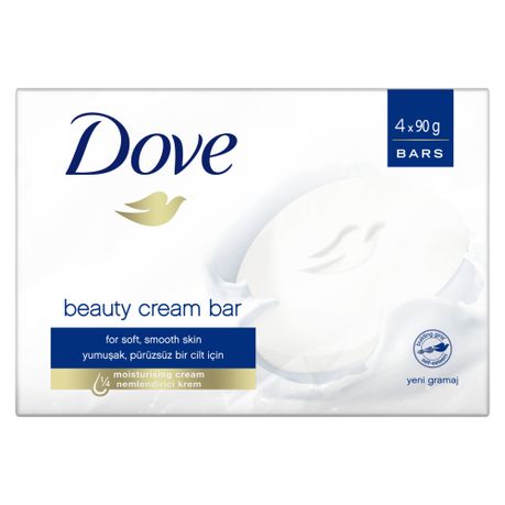 Dove Beauty Cream Moisturizing Bar Soap Value Pack 4x90g