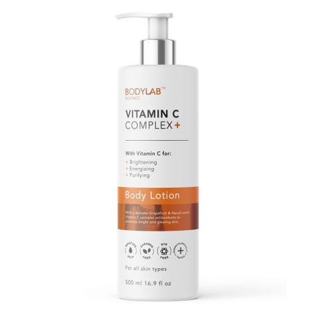 Bodylab Science Vitamin C Complex Brightening, Energizing Body Lotion