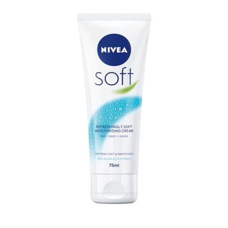 NIVEA Soft Moisturising Cream, Body Cream with Jojoba Oil & Vitamin E, 75ml