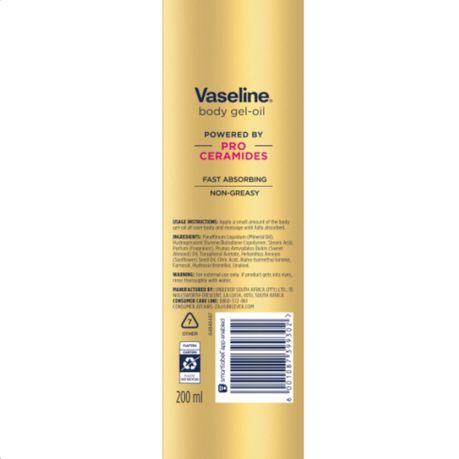 Vaseline Cera-glow 200ml Body Oil