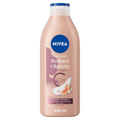 NIVEA Radiant & Beauty Even Glow Body Lotion with 95% Pure Vitamin C, 400ml