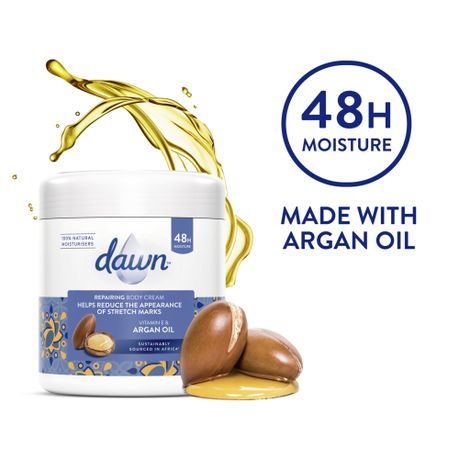Dawn Vitamin E and Argan Oil Stretch Marks Repair Body Cream 400ml