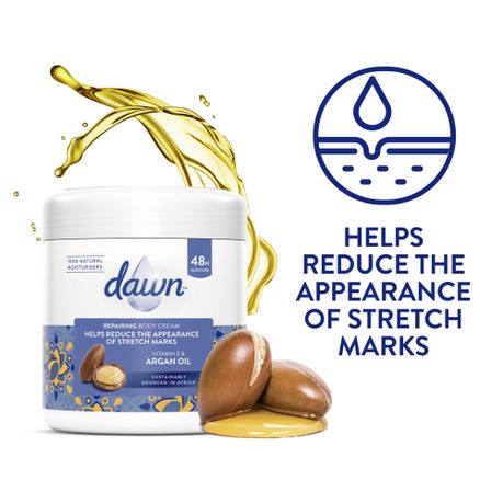 Dawn Vitamin E and Argan Oil Stretch Marks Repair Body Cream 400ml