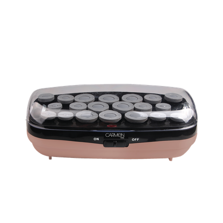 Carmen Silk Curls Hot Rollers 20-Piece Set - Black Velvet Finish