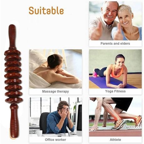 Wooden Roller - Madero Therapy - Anti-Cellulite and Massage Tool