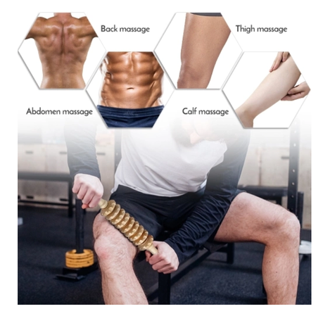 Wooden Roller - Madero Therapy - Anti-Cellulite and Massage Tool