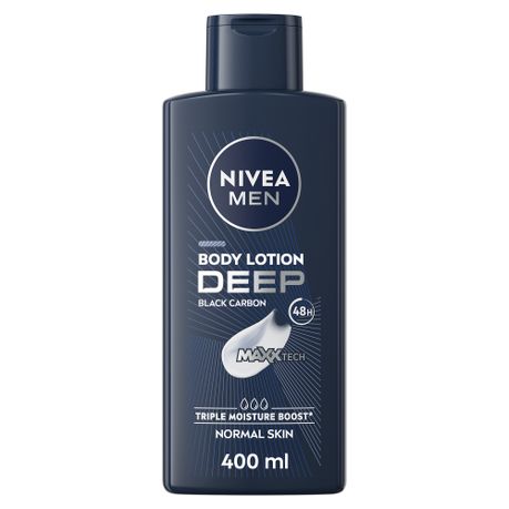 NIVEA MEN Deep Impact Body Lotion with Black Carbon, 400ml