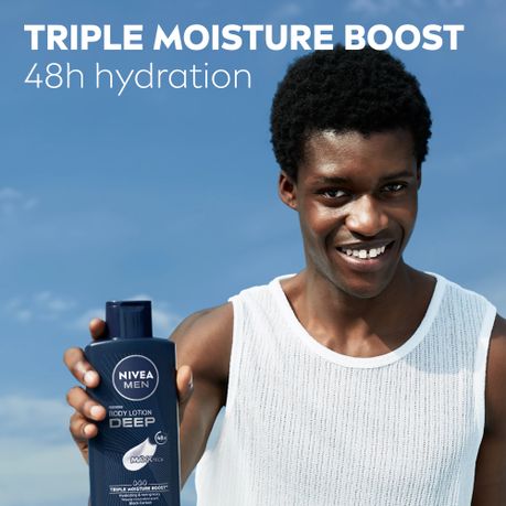 NIVEA MEN Deep Impact Body Lotion with Black Carbon, 400ml