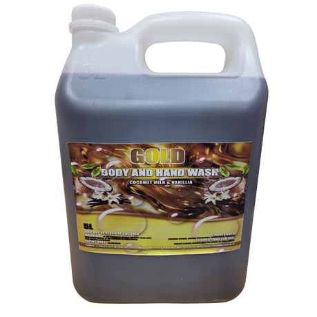 Gold Body Wash - 5L - Coconut Milk & Vanilla Scented