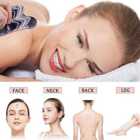 100% Thick Natural Quartz Crystal Gua Sha Tool