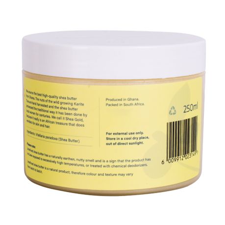 250ml Organic Raw Unrefined Shea Butter - FirstSeed Organics