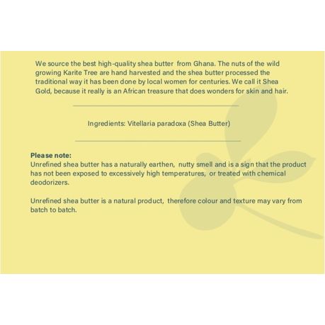 250ml Organic Raw Unrefined Shea Butter - FirstSeed Organics