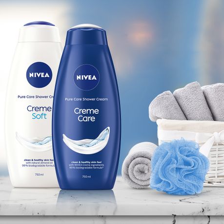 NIVEA Creme Soft Shower Cream Body Wash with Almond Oil, 750ml