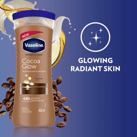 Vaseline Intensive Care Cocoa Glow Moisturizing Body Lotion- Dry Skin 400ml