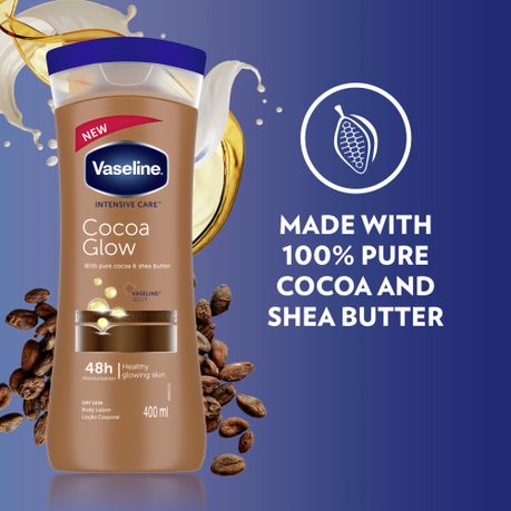 Vaseline Intensive Care Cocoa Glow Moisturizing Body Lotion- Dry Skin 400ml