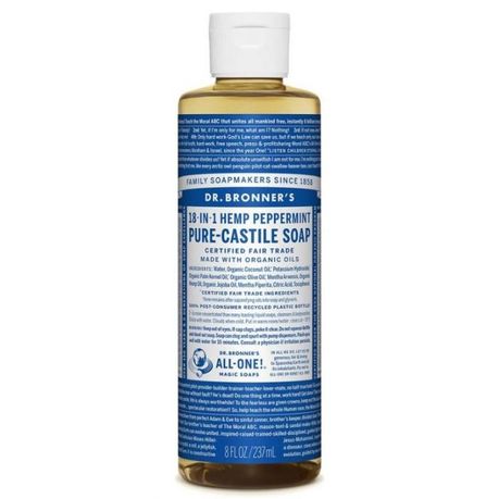 Dr Bronner Peppermint Pure-Castile Liquid Soap 237ml