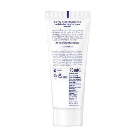 NIVEA Hand Cream Moisture Care with Olive Oil, 75ml