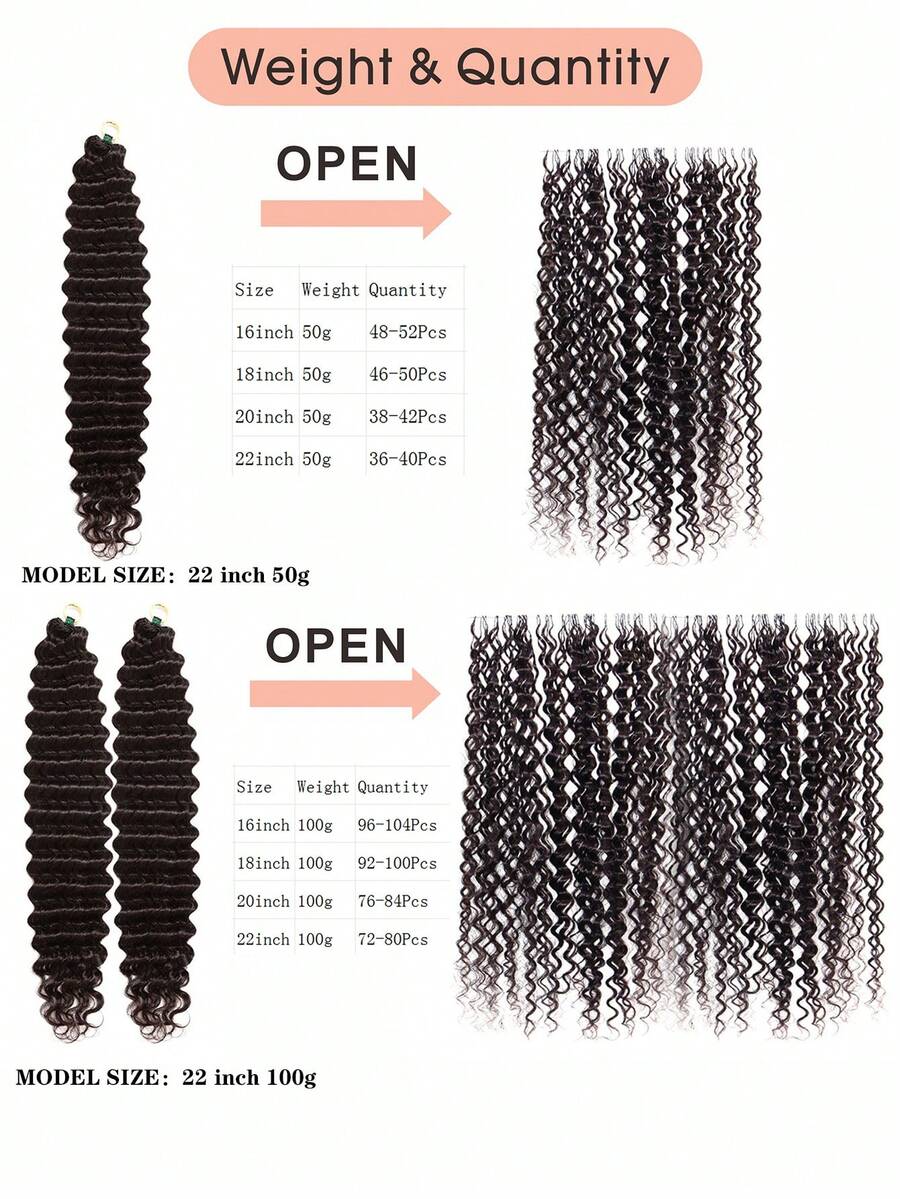 Boho Braids Feather Crochet Human Hair Highlight 4/27 Deep Wave Human Hair Extensions Pre Separated Knotless Handmade Crochet Hair For Braiding Pre Looped 16-22Inch