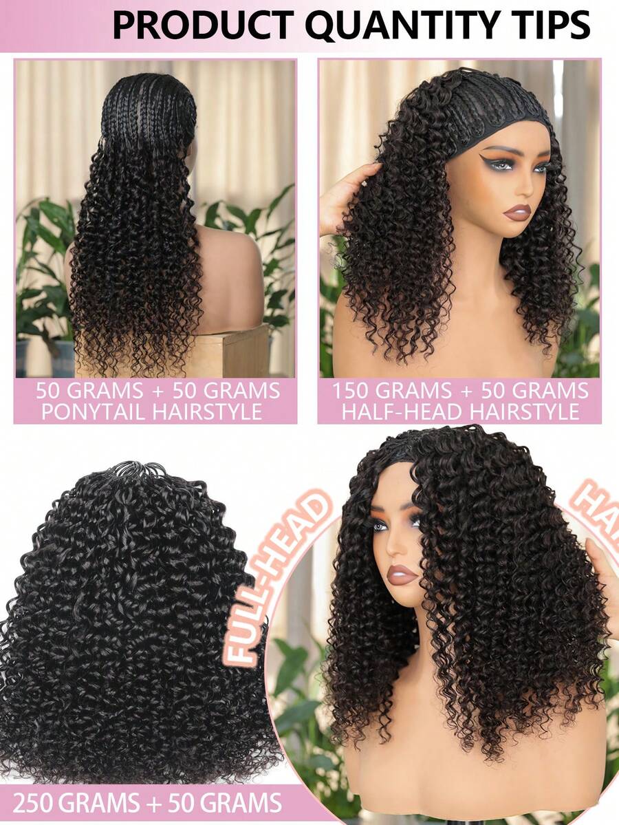 Boho Braids Miracle Knots Hair Human Crochet Hair Water Wave 18 Inch 150g Feather Crochet Human Hair For Women Pre-Separated Invisible Wet And Way Crochet Hair Extensions Natural Black