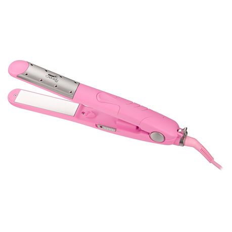 Carmen Ceramic Straightener Wet n Dry- Pink, Salon-Quality Hair at Home