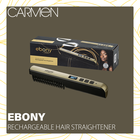 Carmen Ebony Cordless Hair Straightener