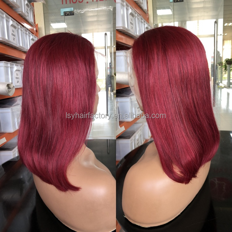 Double Drawn Raw Vietnamese Hair Wig Single Donor Original Human Hair Wig 4x4 5x5 Short Bone Straight Bob Wig Supplier